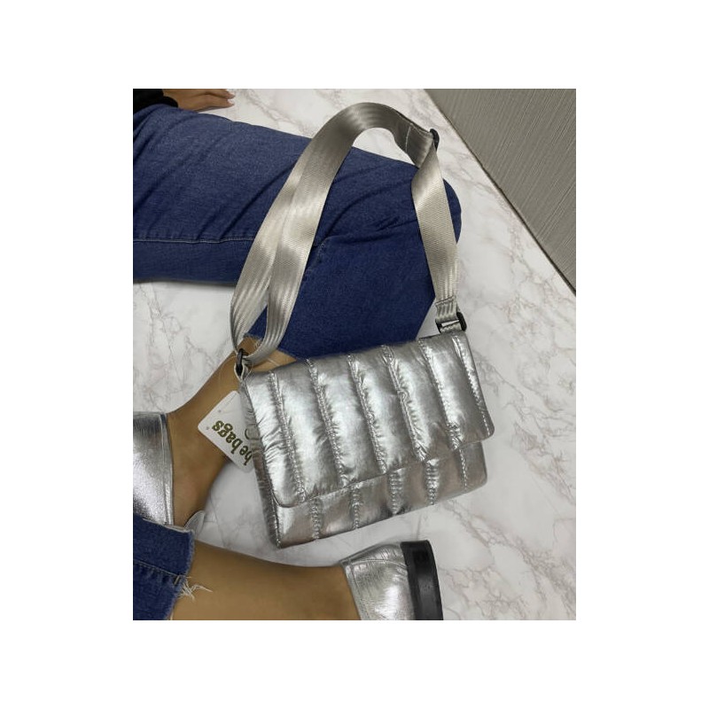 Bolsa Brilloso Bollon Plata 23 9065