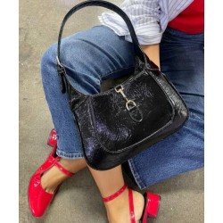 Bolso GU de Charol Negro Mod. 16 0064