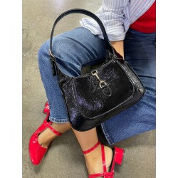 Bolso GU de Charol Negro Mod. 16 0064