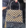 Mini Bolso Negro con Pedrería Mod. 10 2421