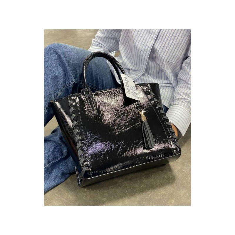 Bolsa Charol Negro Mod. 24 0228