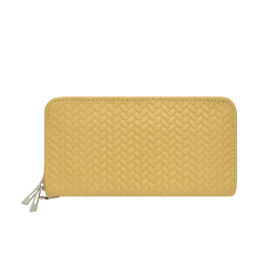 10 1115 Cartera Piel Camel Doble Cierre