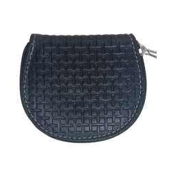 Monedero Piel Varios Colores Tejido Negro mod: 23 M01