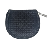 Monedero Piel Varios Colores Tejido Negro mod: 23 M01