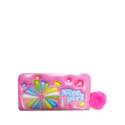 Cartera Fucsia Estilo Arcoiris Mod. 10 0200