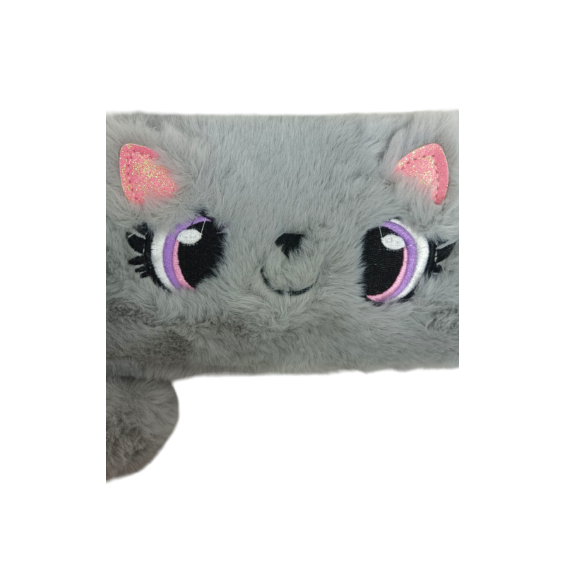 Cartera Gris de Peluche Mod. 10 0200