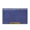Cartera de Piel Cuadros Azul Marino mod 23 0701