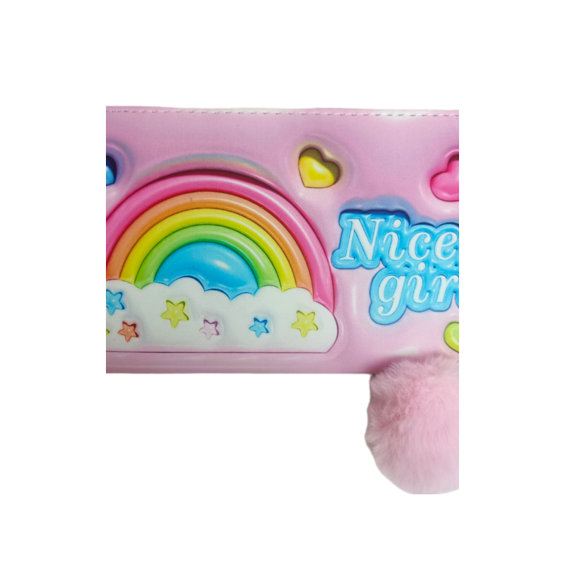 Cartera Rosa Estilo Arcoiris Mod. 10 0200