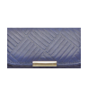 Cartera de Piel Cuadros Azul Marino mod 23 0703