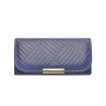 Cartera de Piel Cuadros Azul Marino mod 23 0703
