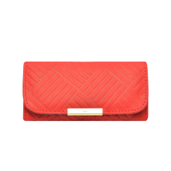 Cartera de Piel Cuadros Rojo mod 23 0703