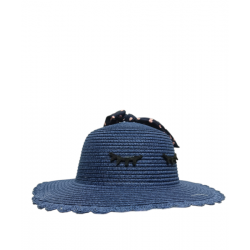 Sombrero Azul con diseño de Pestañas Mod. 10 0660