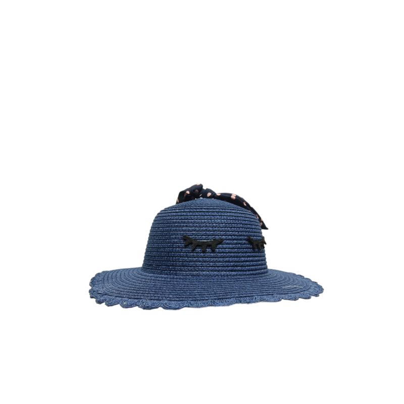 Sombrero Azul con diseño de Pestañas Mod. 10 0660