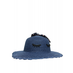 Sombrero Azul con diseño de Pestañas Mod. 10 0660