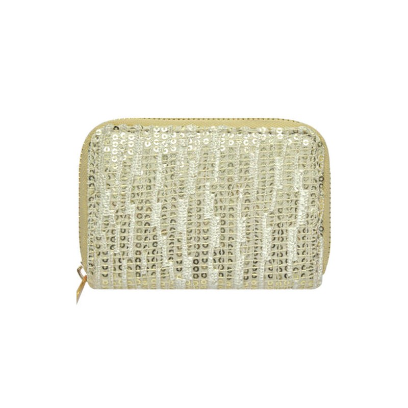 Cartera Mujer Brillos Beige mod: 10 0035