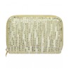 Cartera Mujer Brillos Beige mod: 10 0035