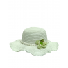 Sombrero Verde con Cintillo de Perlas Mod. 10 0032