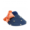 Visera Azul con Adornos de Perlas Mod. 10 0032