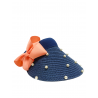 Visera Azul con Adornos de Perlas Mod. 10 0032