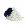 Visera Blanca con Adornos de Perlas Mod. 10 0032