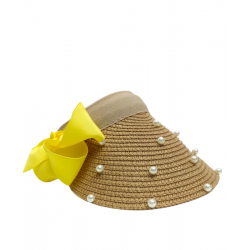 Visera Kaky con Adornos de Perlas Mod. 10 0032