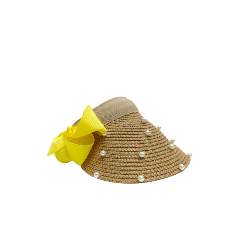 Visera Kaky con Adornos de Perlas Mod. 10 0032