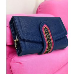 Cartera Azul Marino para Dama Mod. 10 2404