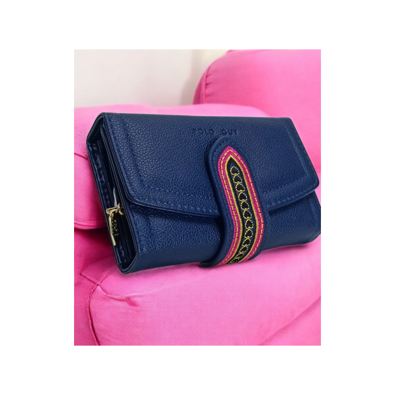 Cartera Azul Marino para Dama Mod. 10 2404