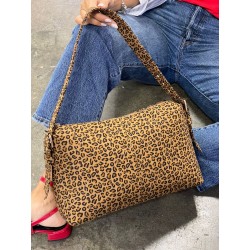 Bolso Durazno con Estampado de Leopardo Mod. 88 0001