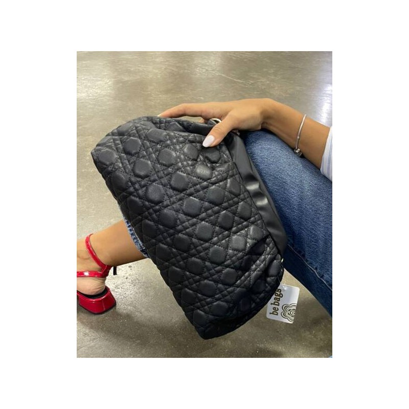 Bolso Abollonado de Mano Negro Mod. 23 9003