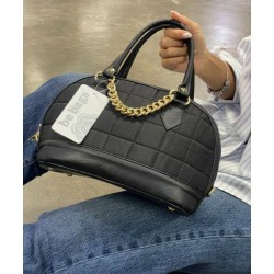 Bolso Abollonado Pongge Negro Mod. 23 9015