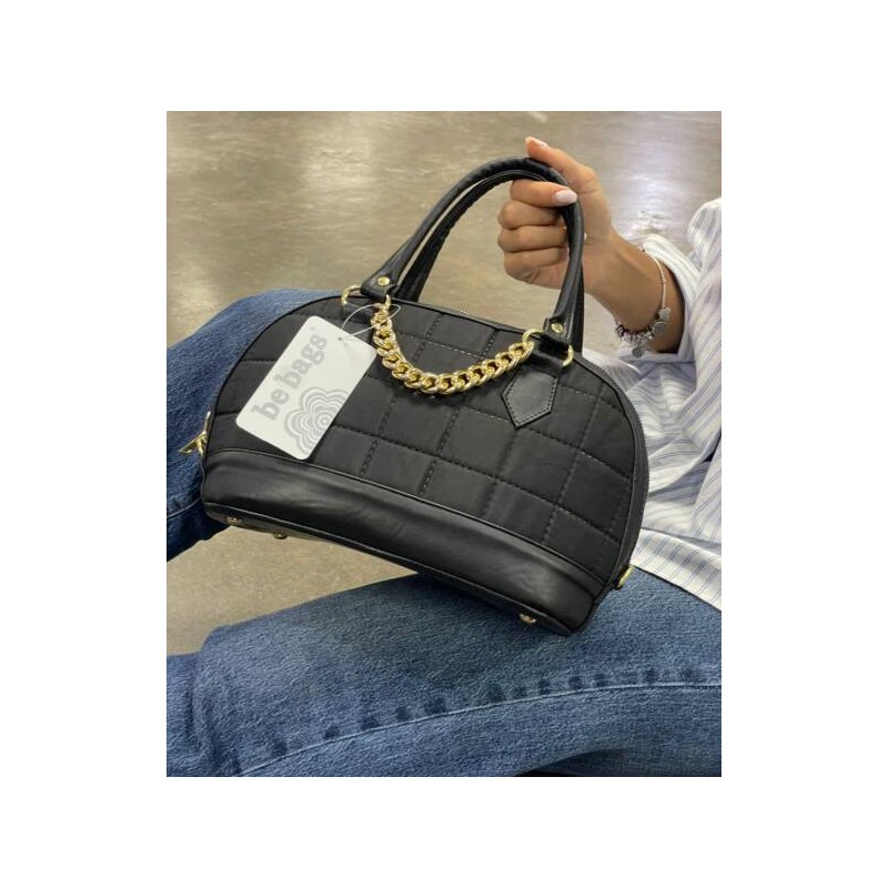 Bolso Abollonado Pongge Negro Mod. 23 9015