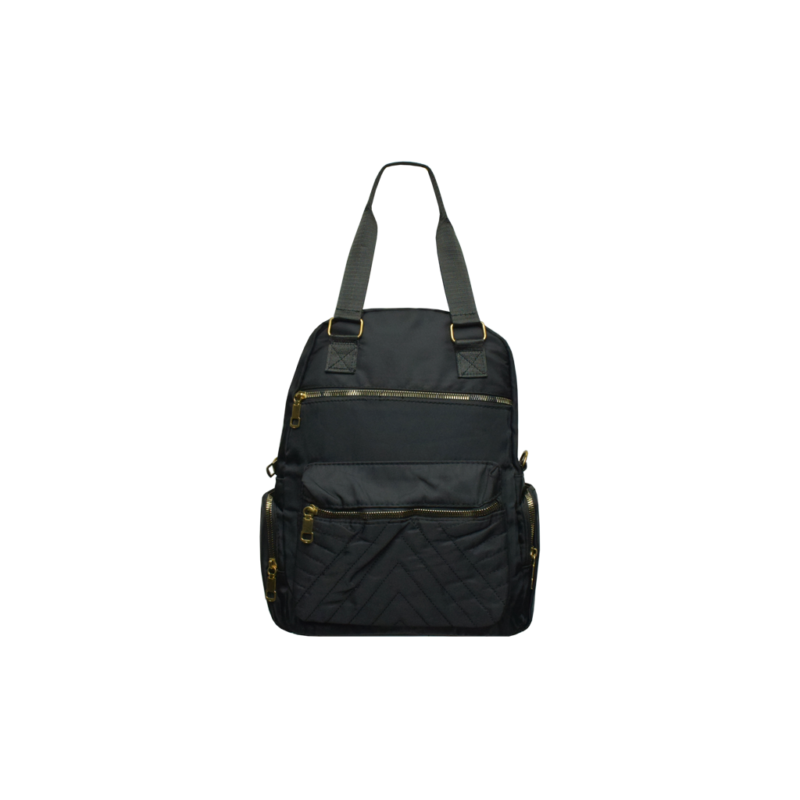 Bolsa Mochila Nylon Negro 10 2166