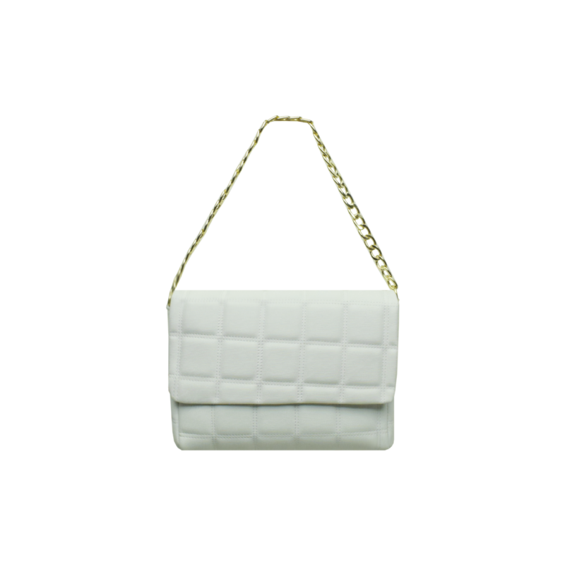 Bolsa Bollon Cuadros Blanca mod. 23 9065