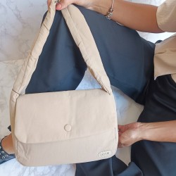Bolsa corta de Nylon en Camel Mod. 10 14509
