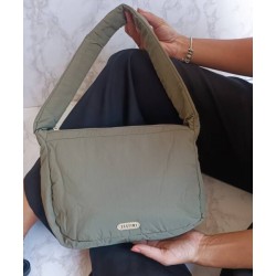 Bolsa Juvenil de Nylon Verde Militar Mod. 10 14507