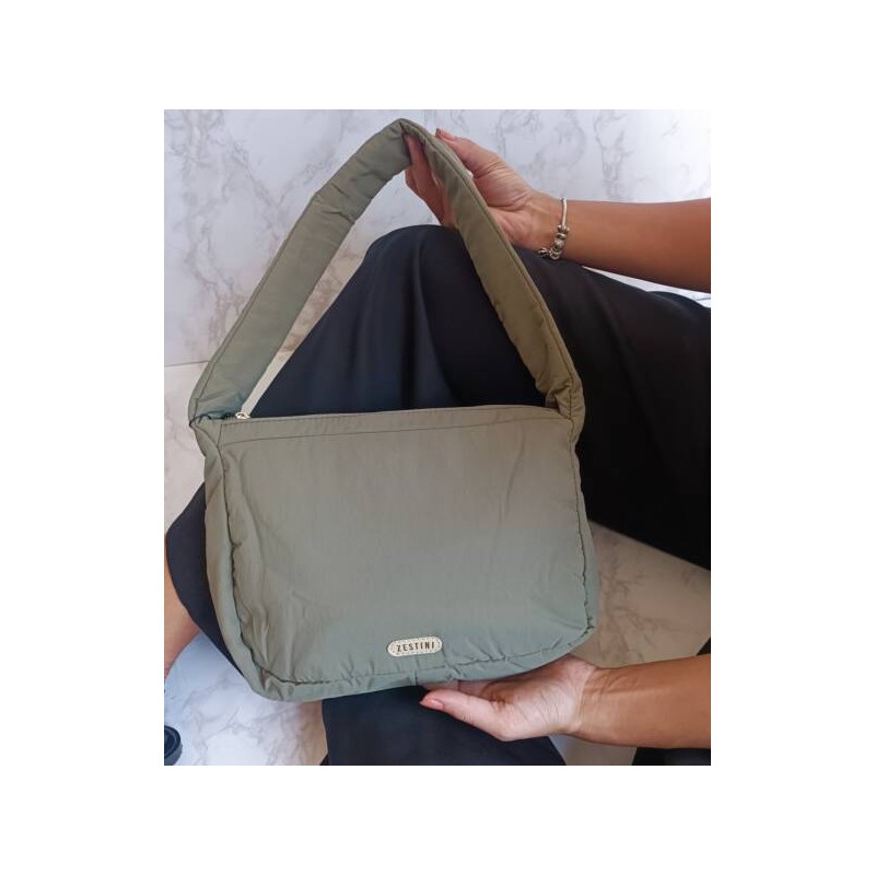 Bolsa Juvenil de Nylon Verde Militar Mod. 10 14507