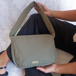 Bolsa Juvenil de Nylon Verde Militar Mod. 10 14507