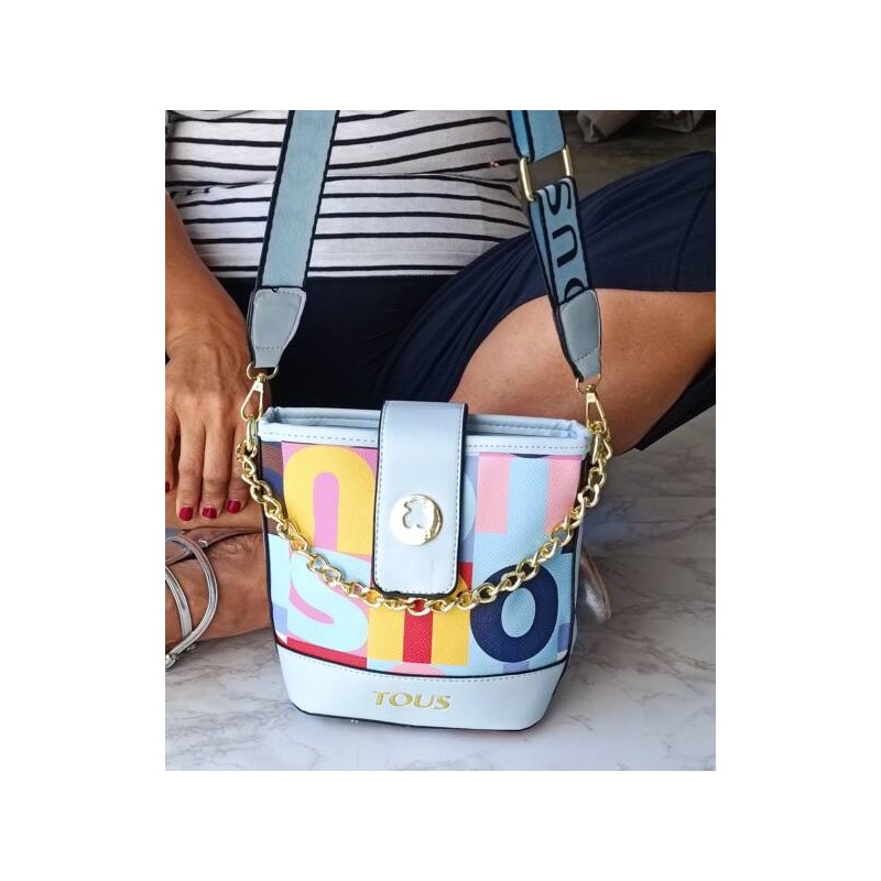 Bolso Bandolero Azul cielo Mod. 10 0223