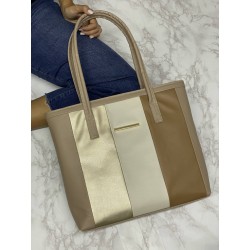 Bolsa Beige con Rectángulos Largos Mod. 23 9051
