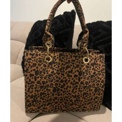 Bolso de Mano con Estampado de Leopardo Mod. 23 9068