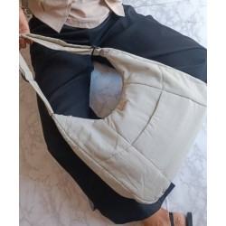Bolso Casual de Nylon en Latte Mod. 10 14506