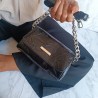 Bolso Negro con Asa Cadena Mod. 10 1006