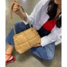 Mini Bolsa a Cuadros Bimba Camel Asa Cadena 23 9016