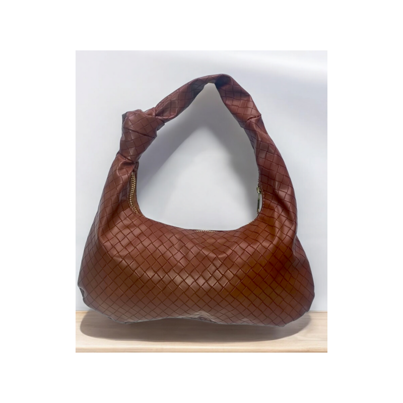 Bolsa Tejida de Mano color Camel Mod. 10 0210