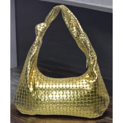 Bolsa Tejida de Mano color Oro Mod. 10 0210