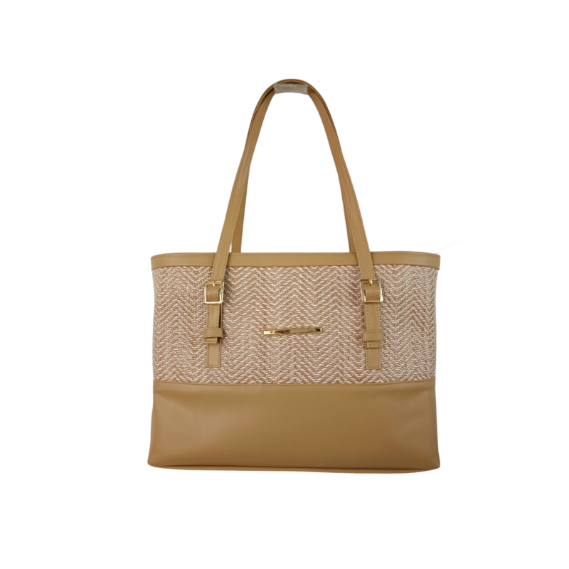 Bolsa Yute Camel con Hebillas Mod. 23 9051