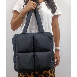 Bolso Abollonado Fiorella Negro Mod. 23 4010