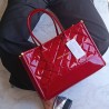 Bolso Charol Rojo Abollonado Mod. 23 4001