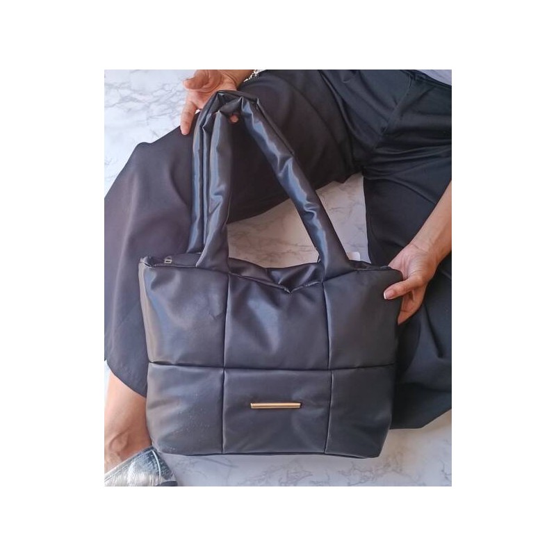 Bolso Cuadrado Fiorella Bollon Negro Mod. 23 9064
